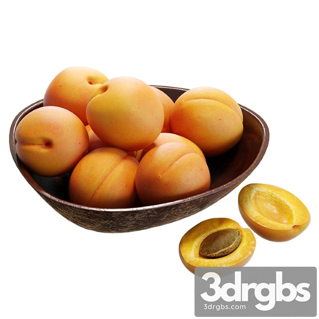 bowl with apricots - thumbnail 1