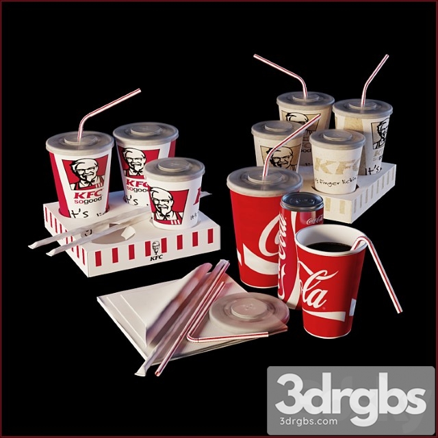 Kfc coca cola cups - thumbnail 1