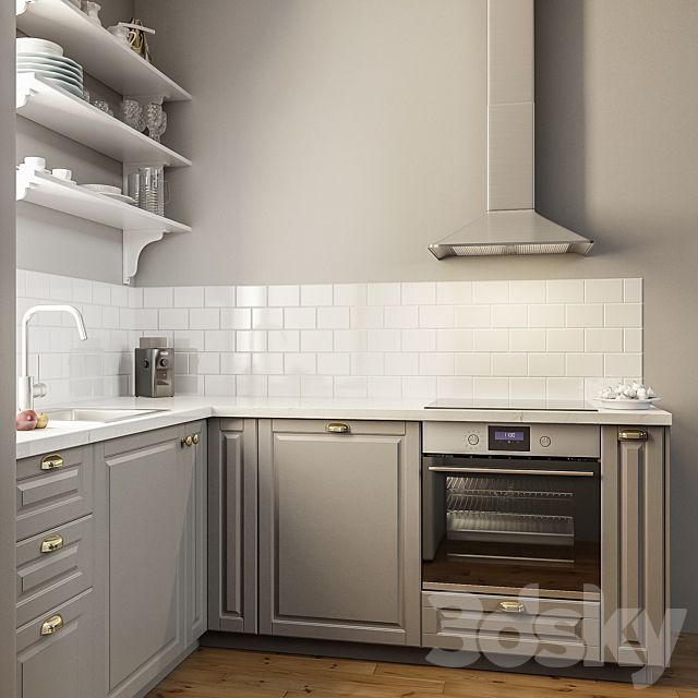 IKEA BUDBIN kitchen 3DS Max Model - thumbnail 2