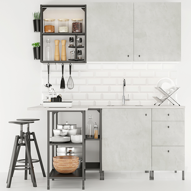 IKEA ENHET kitchen 3DSMax File - thumbnail 3