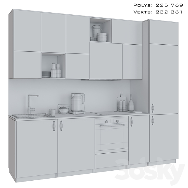 IKEA Kitchen 3DSMax File - thumbnail 3