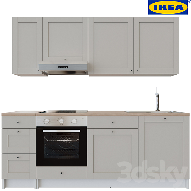 IKEA Kitchen Knokskhult 3DSMax File - thumbnail 1