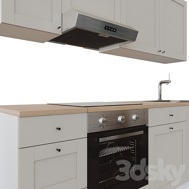 IKEA Kitchen Knokskhult 3DSMax File - thumbnail 2