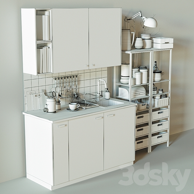 IKEA KUNGSBAKKA Kitchen 3DSMax File - thumbnail 3