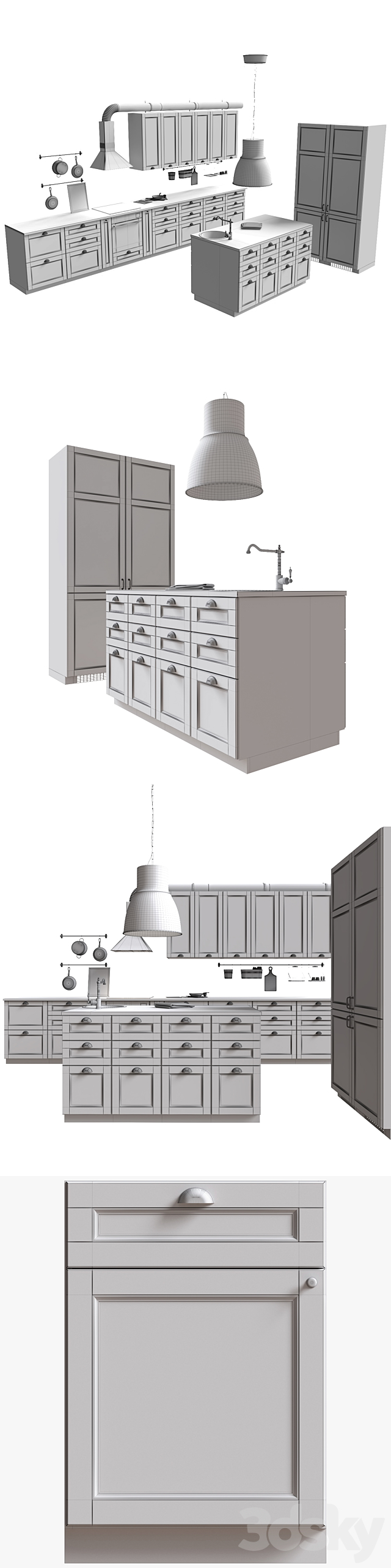 IKEA LAXARBY 3DS Max Model - thumbnail 3