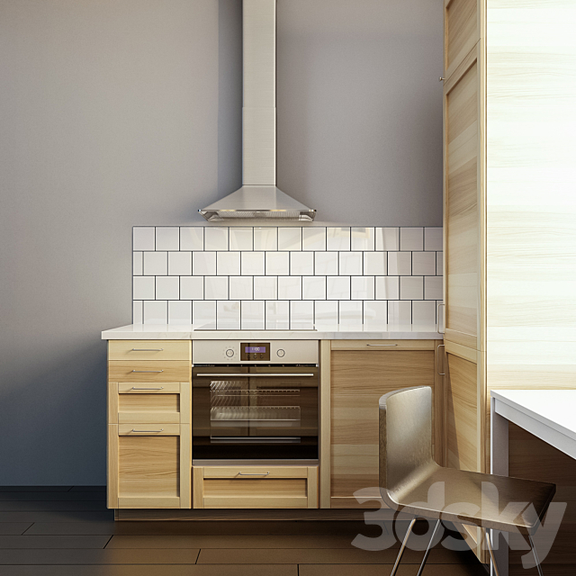 IKEA TORHEMN kitchen 3DS Max Model - thumbnail 3