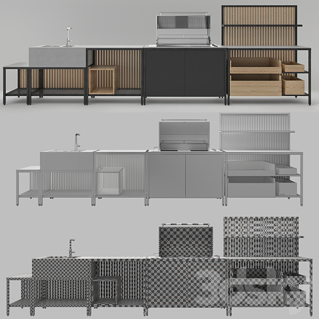 KAUFMANN GRILLKITCHEN 3DS Max Model - thumbnail 3