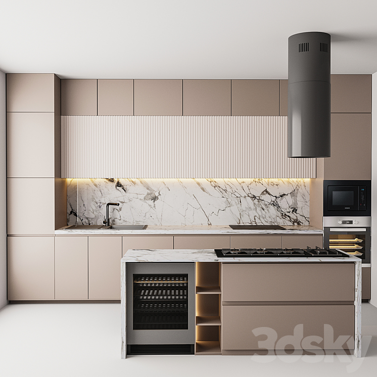 KITCHEN 01 3DS Max Model - thumbnail 1