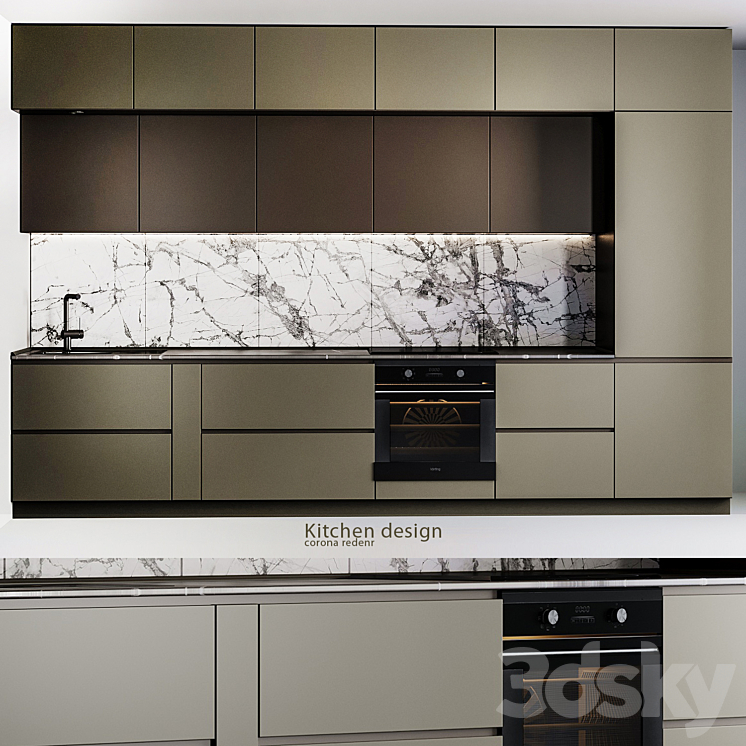 kitchen 01 3DS Max - thumbnail 1