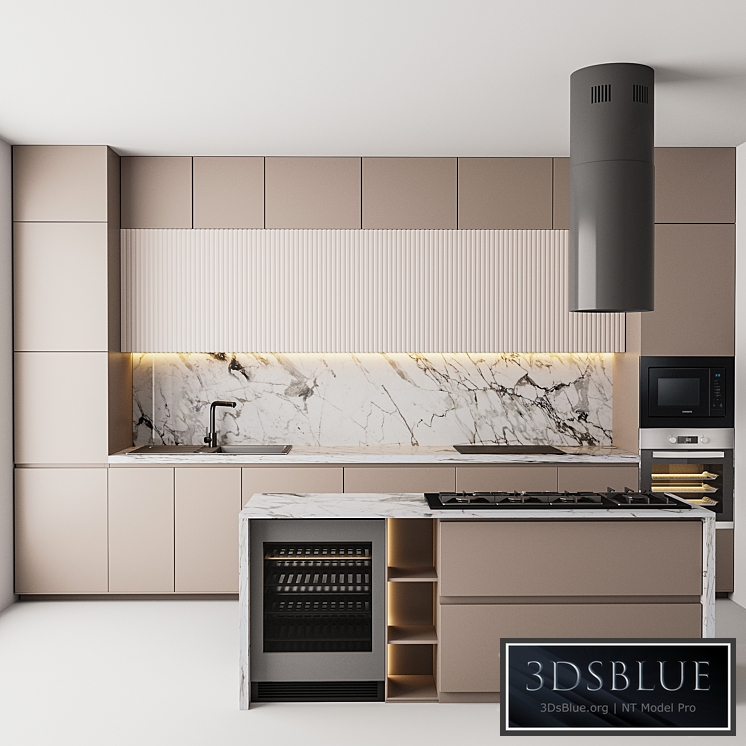 KITCHEN 01 3DS Max - thumbnail 3