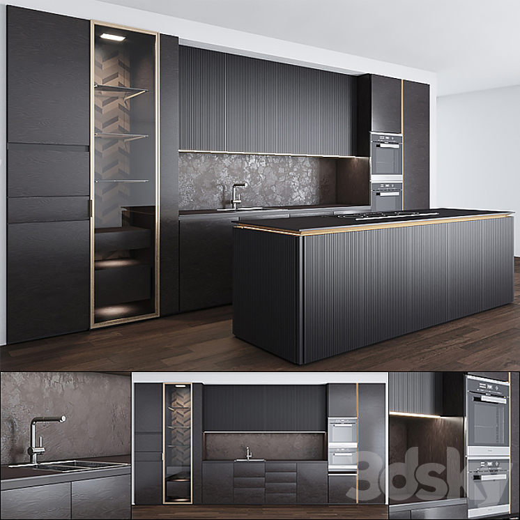 kitchen 01 3DS Max - thumbnail 1