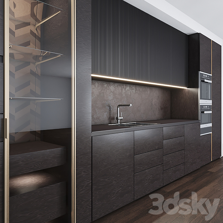 kitchen 01 3DS Max - thumbnail 2