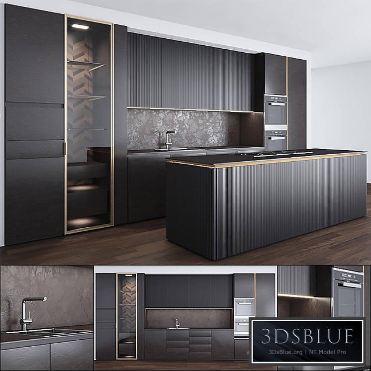 kitchen 01 3DS Max - thumbnail 3