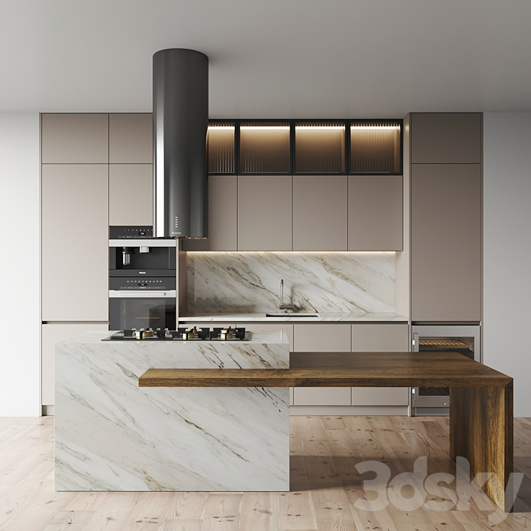 kitchen 0105 3DS Max - thumbnail 1