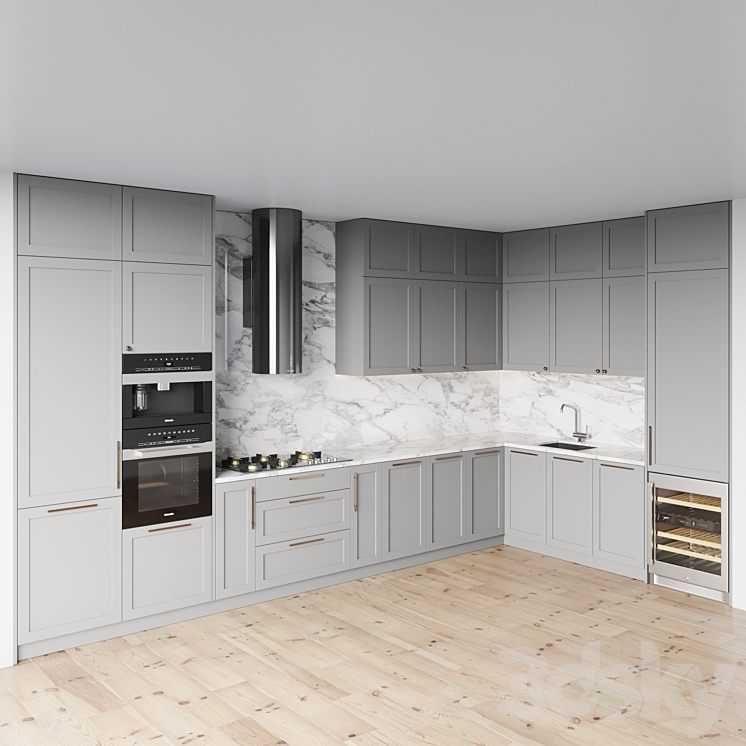 kitchen 0110 3DS Max - thumbnail 2