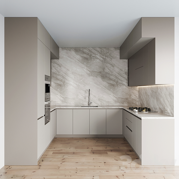 kitchen 0117 3DS Max Model - thumbnail 1