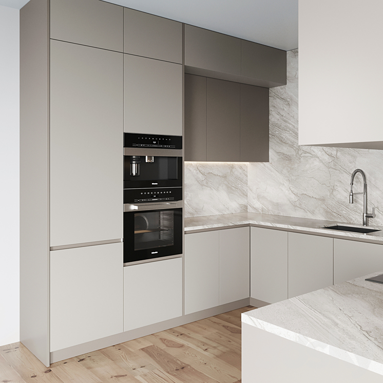 kitchen 0117 3DS Max Model - thumbnail 2