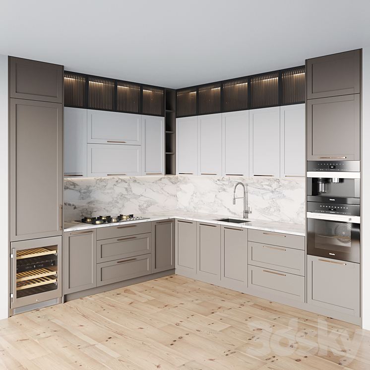 kitchen 0127 3DS Max - thumbnail 1