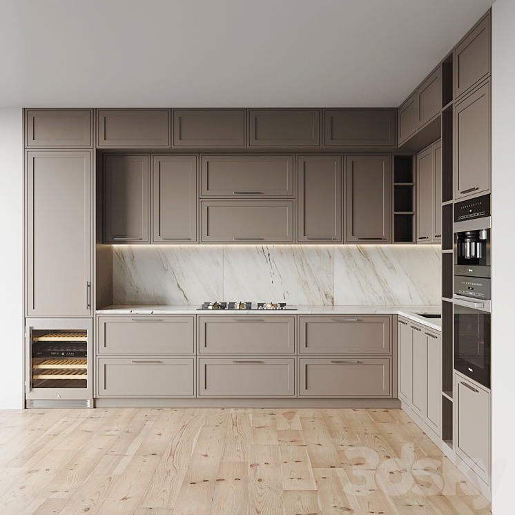 kitchen 0131 3DS Max - thumbnail 1