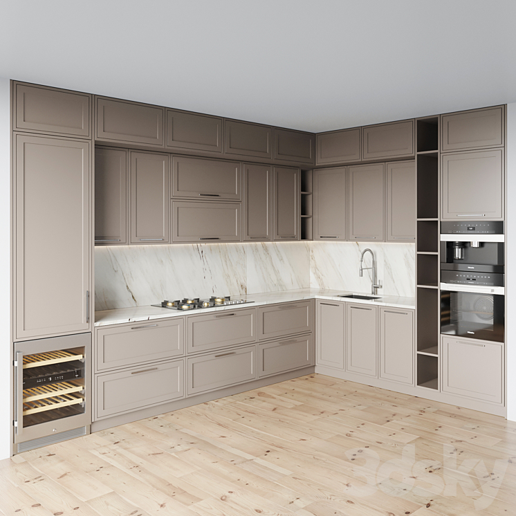 kitchen 0131 3DS Max - thumbnail 2