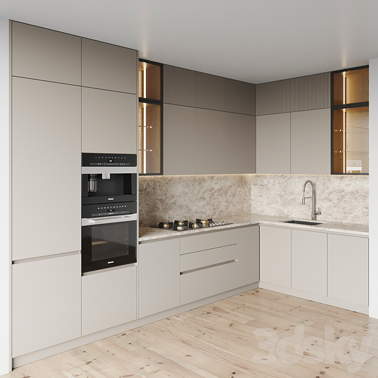 kitchen 0136 3DS Max Model - thumbnail 1