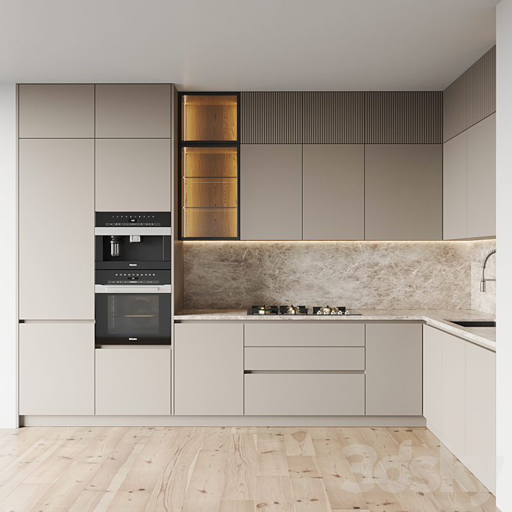 kitchen 0136 3DS Max Model - thumbnail 2