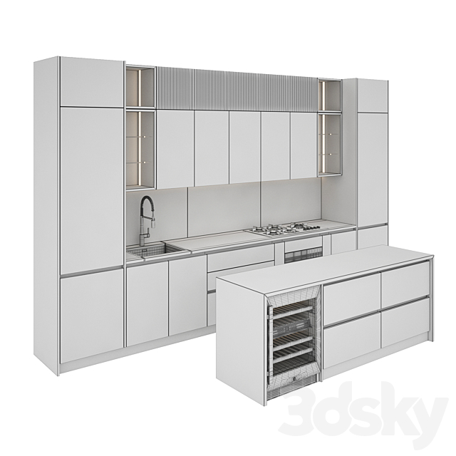 kitchen 0139 3DS Max Model - thumbnail 6