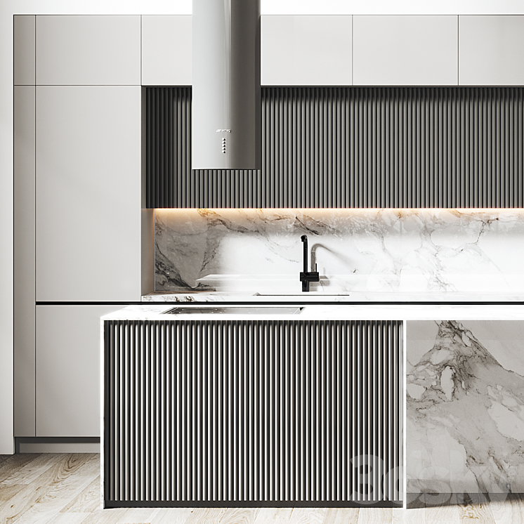 Kitchen 014 445x250H 3DS Max - thumbnail 2