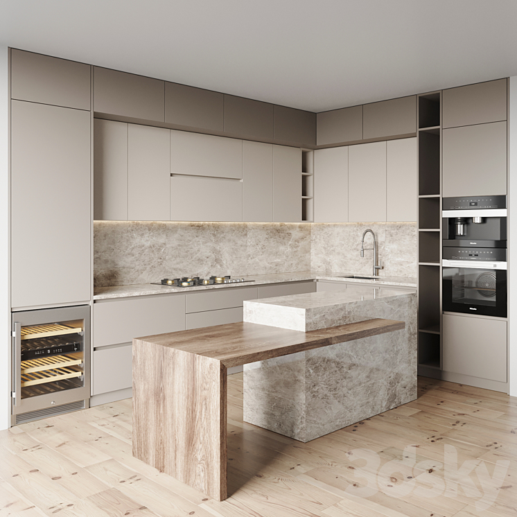 kitchen 0144 3DS Max Model - thumbnail 2