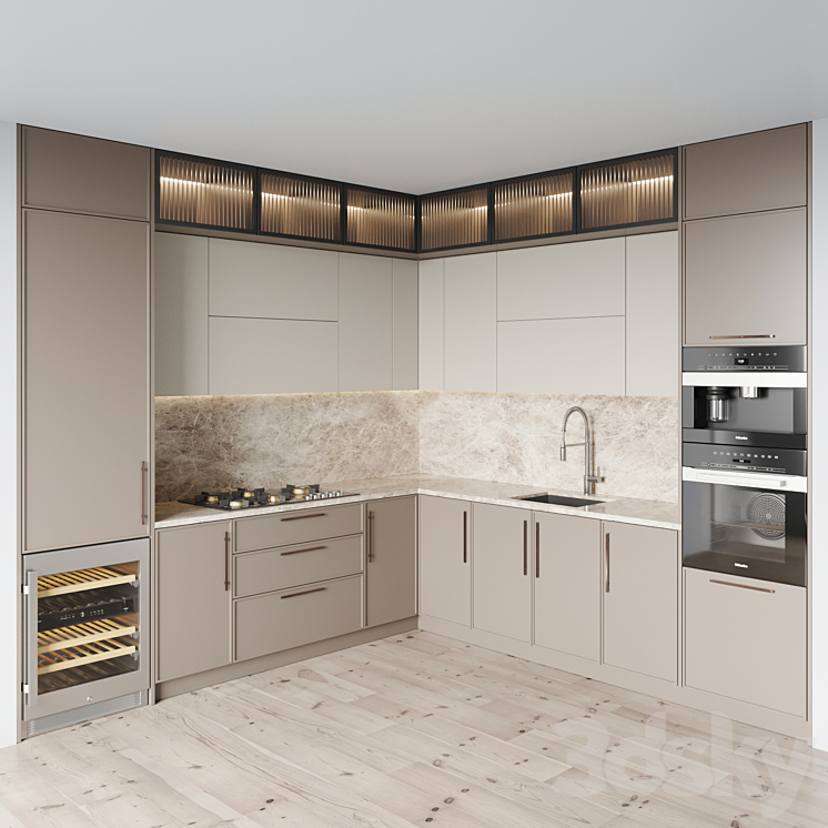 kitchen 0150 3DS Max Model - thumbnail 1