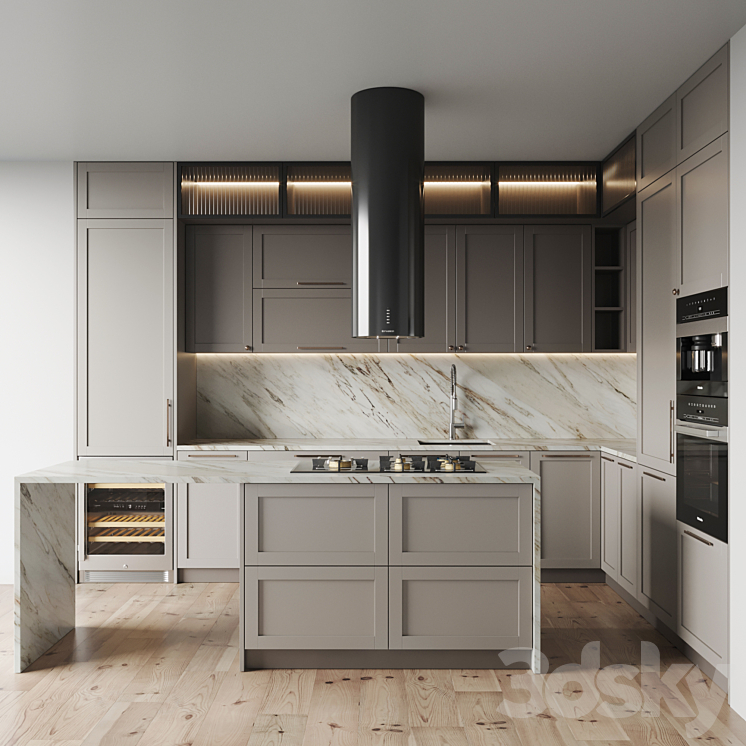 kitchen 0156 3DS Max Model - thumbnail 1