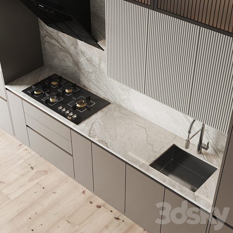 kitchen 0158 3DS Max - thumbnail 2