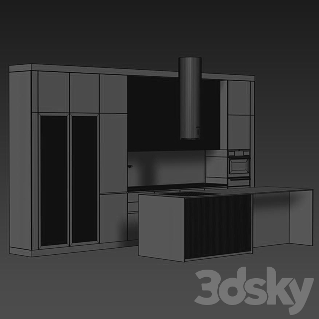 Kitchen 016 505x290H 3DS Max Model - thumbnail 5