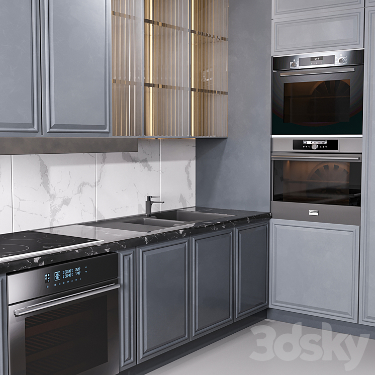 Kitchen 02 3DS Max - thumbnail 2