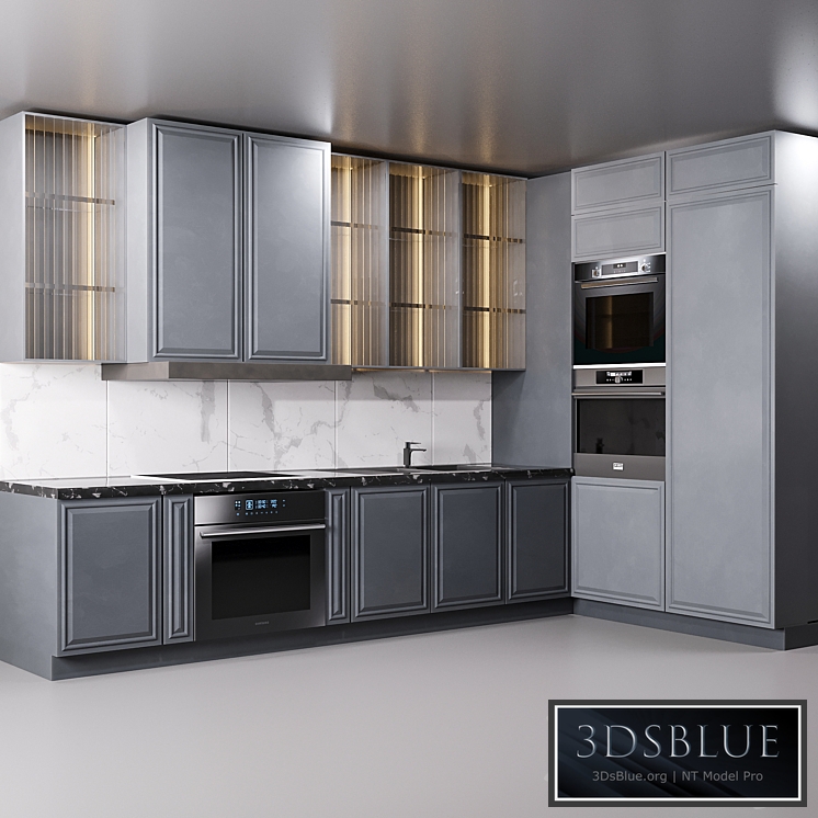 Kitchen 02 3DS Max - thumbnail 3