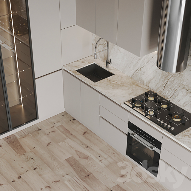 kitchen 0216 3ds Max - thumbnail 3