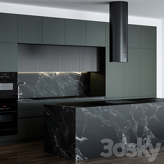 Kitchen 025 540x300H 3DS Max Model - thumbnail 2