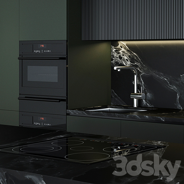 Kitchen 025 540x300H 3DS Max Model - thumbnail 4