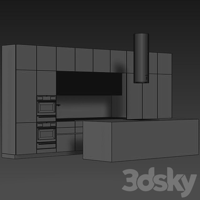 Kitchen 025 540x300H 3DS Max Model - thumbnail 5