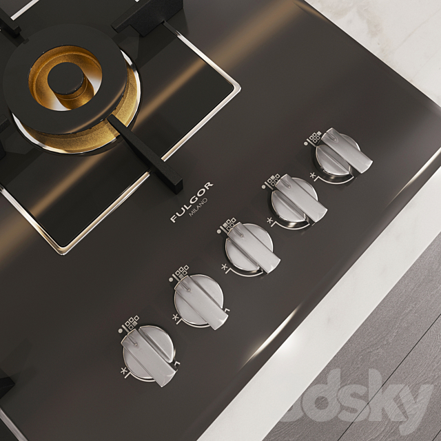 kitchen 036 3DS Max Model - thumbnail 4