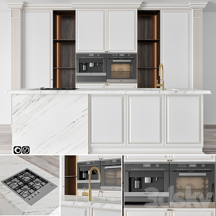 Kitchen 04 3DS Max - thumbnail 1