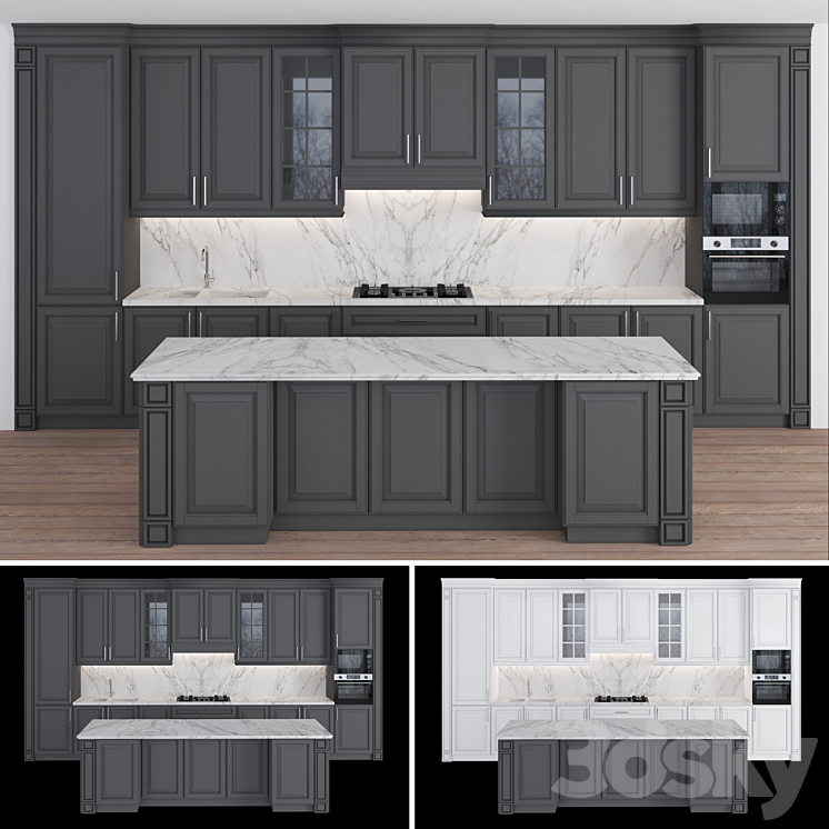 Kitchen 041 3DS Max - thumbnail 2