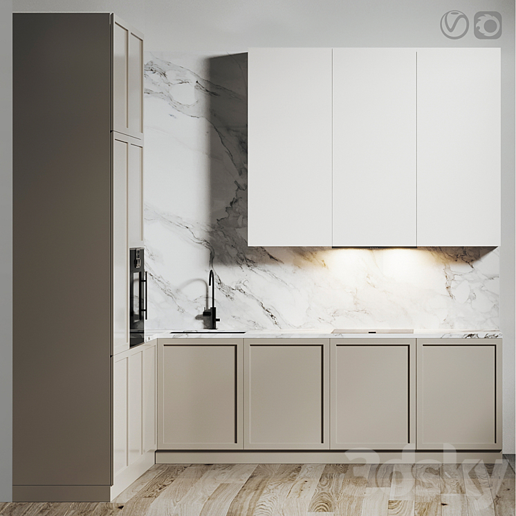 Kitchen 045 300x240x290H 3DS Max - thumbnail 1