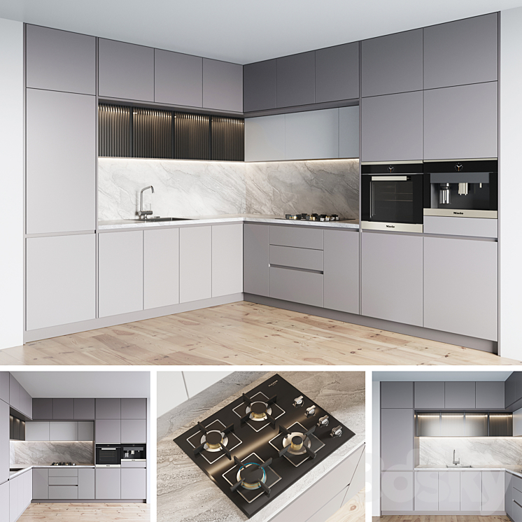 kitchen 045 3DS Max - thumbnail 1