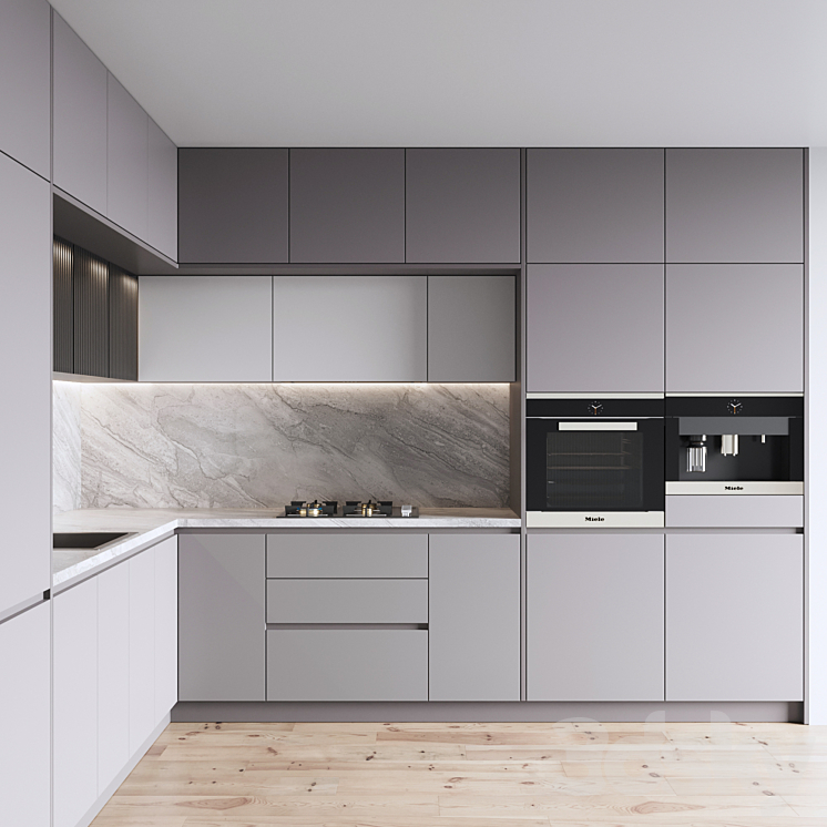 kitchen 045 3DS Max - thumbnail 2