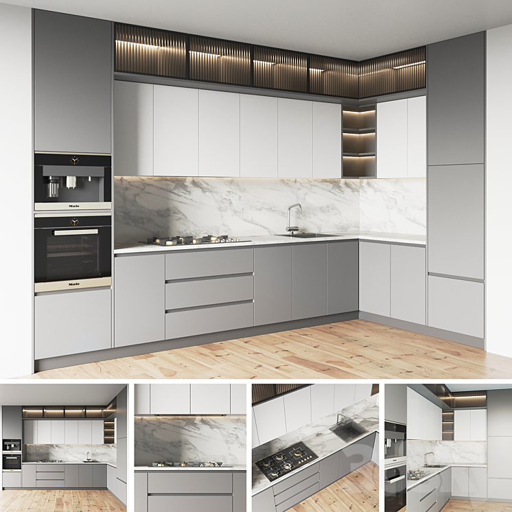 kitchen 048 3DS Max - thumbnail 1