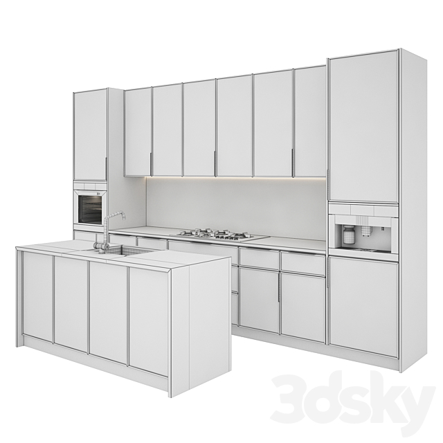 kitchen 049 3DS Max Model - thumbnail 5