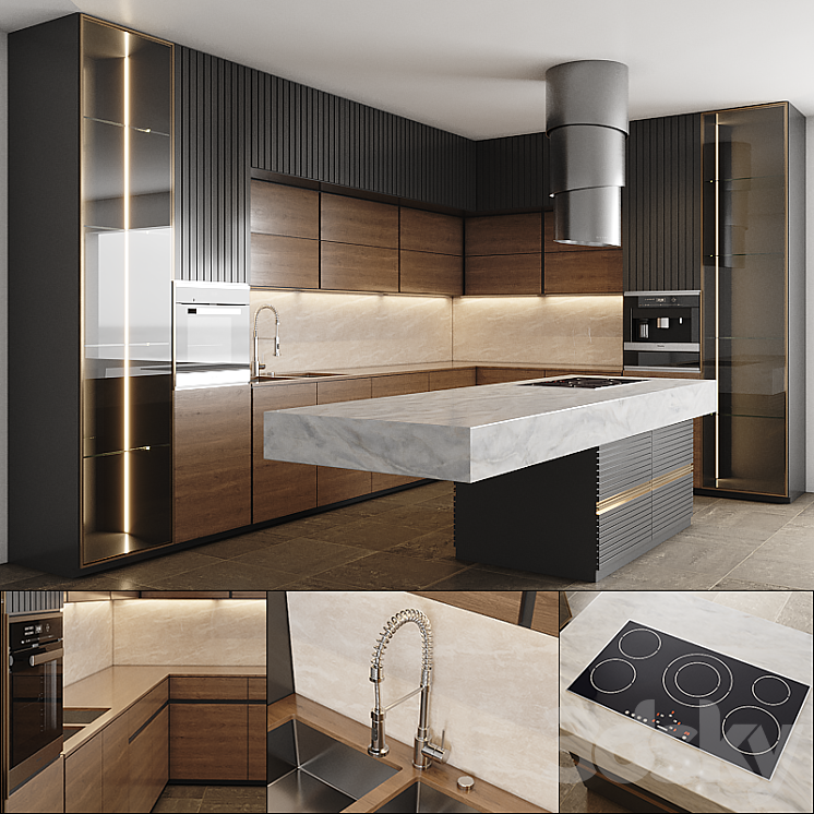 kitchen 05 3DS Max - thumbnail 1