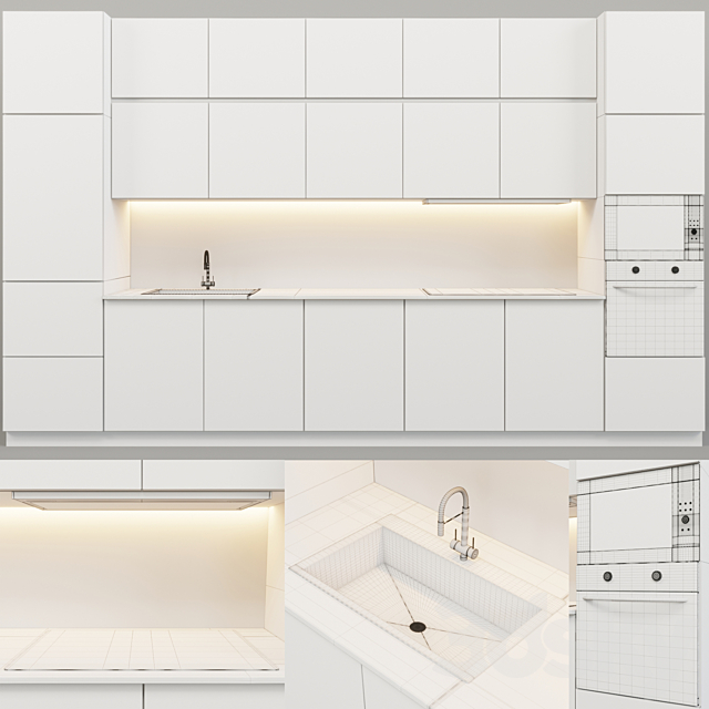 kitchen 05 3DS Max Model - thumbnail 3