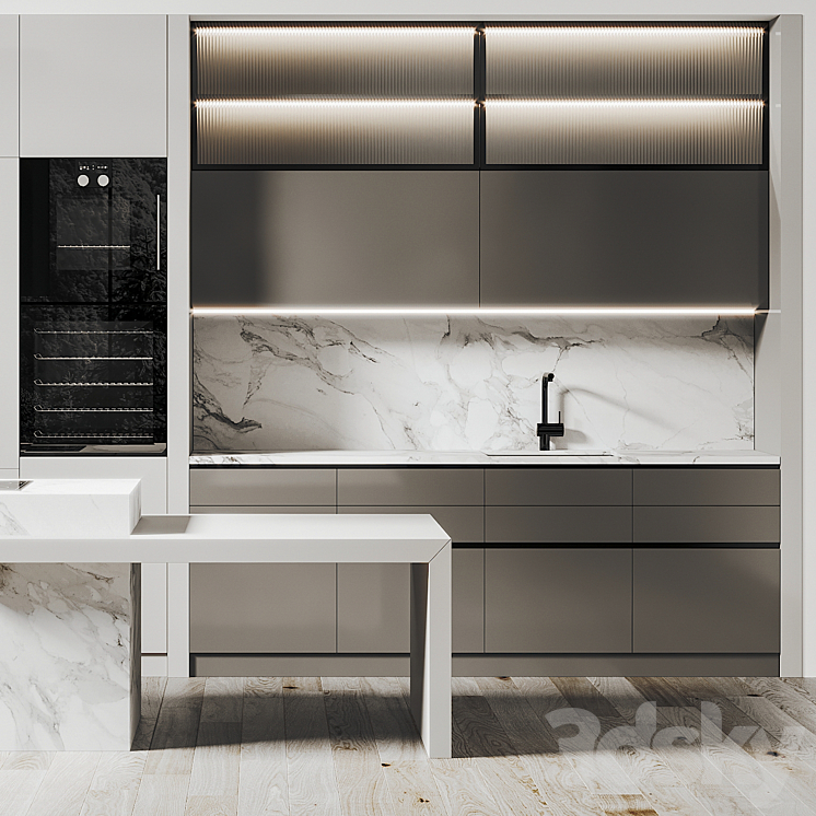 Kitchen 055 450x270H 3DS Max - thumbnail 2